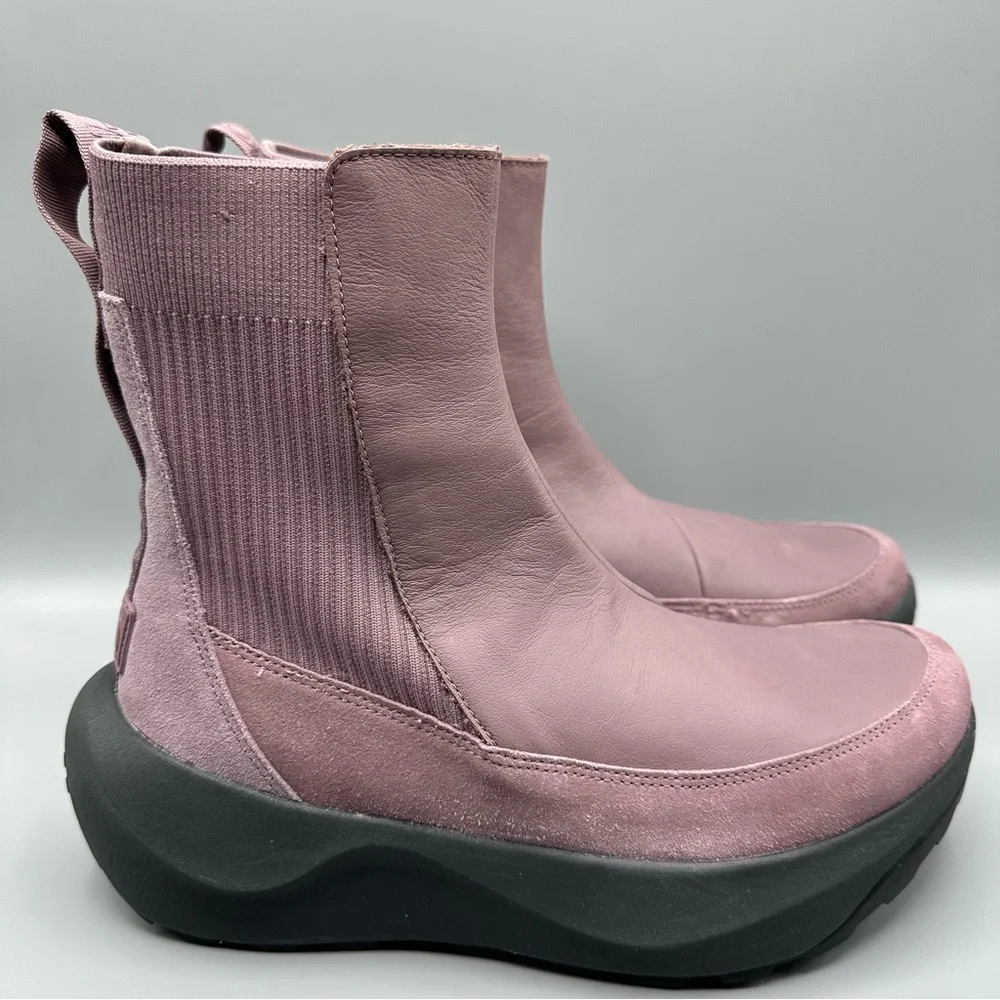 The North Face Knit Platform Leather Boots - Picture 5 of 10